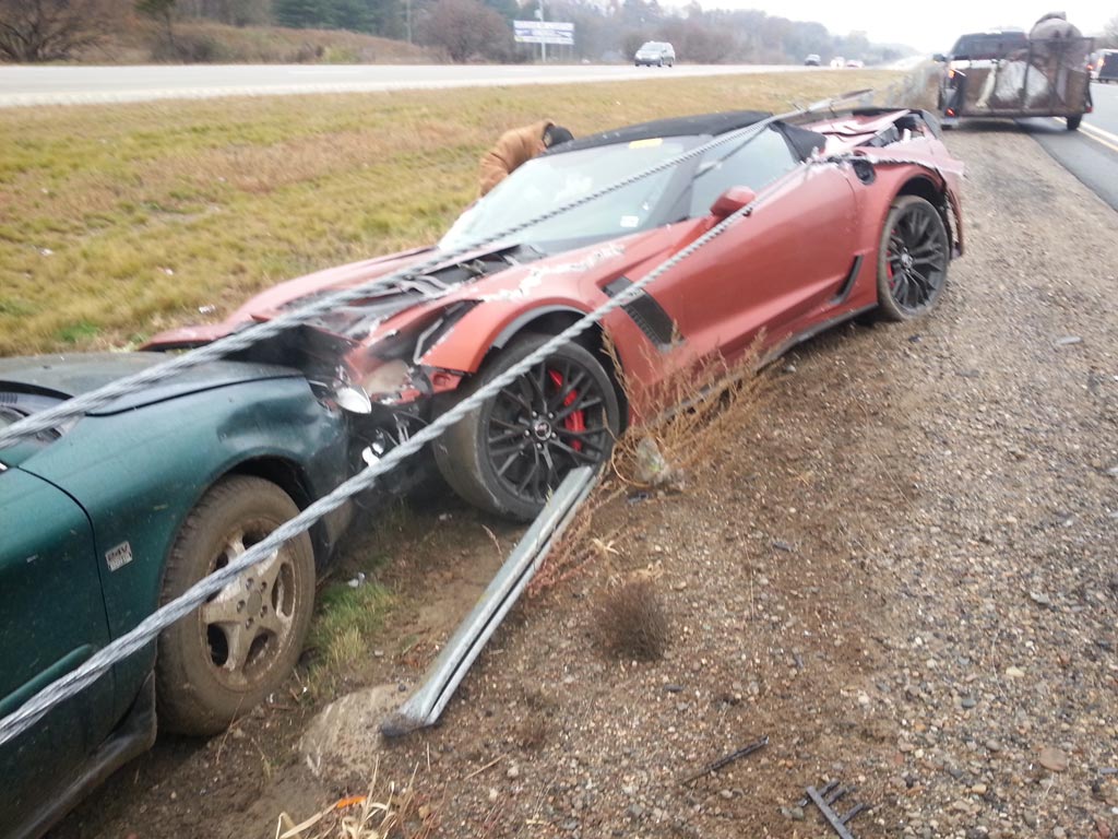 2015 Corvette Z06 Convertible Wrecked in Mississippi