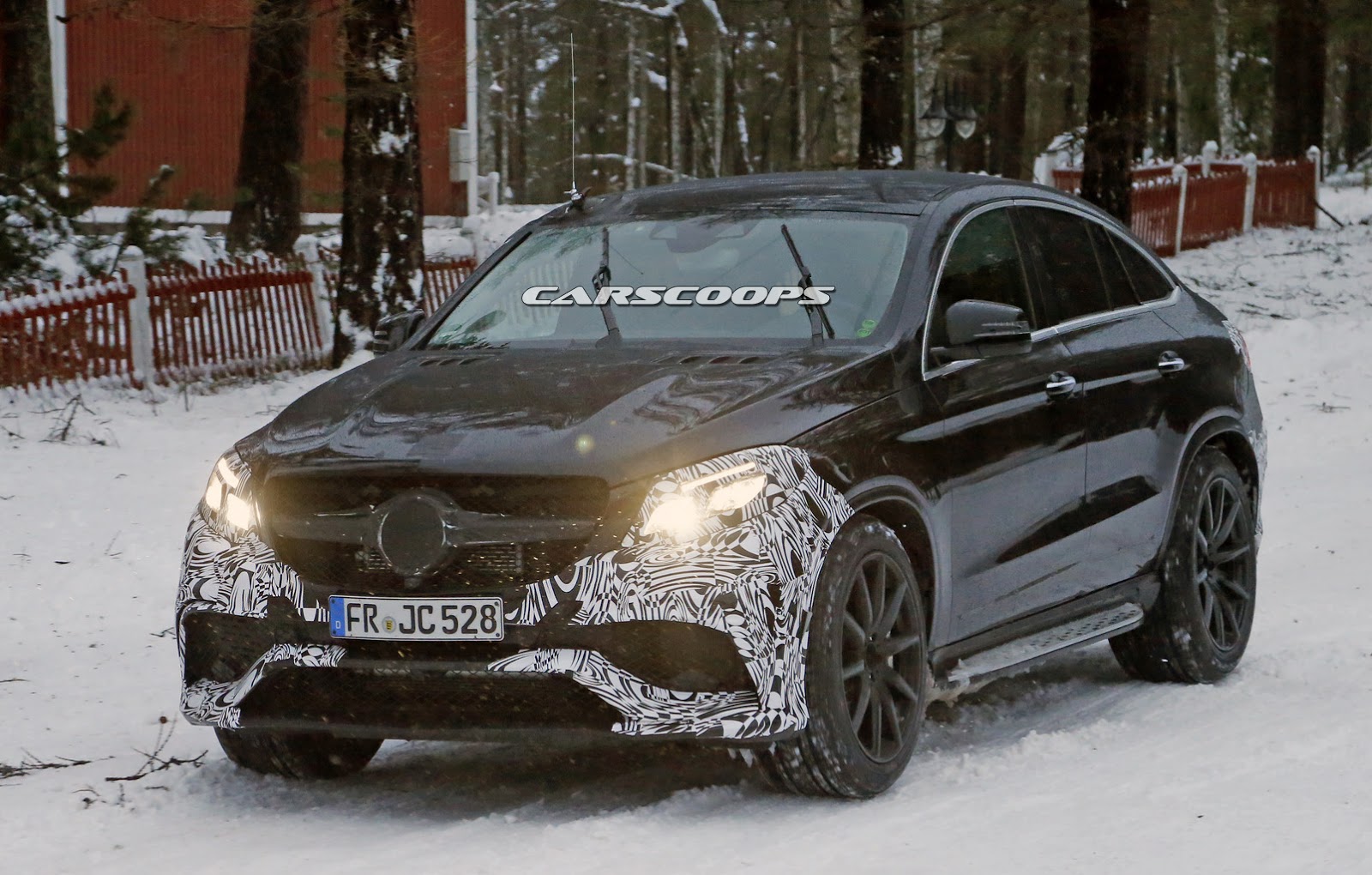 Mercedes Benz Gle63 Amg Coupe Spied In Black Gtspirit