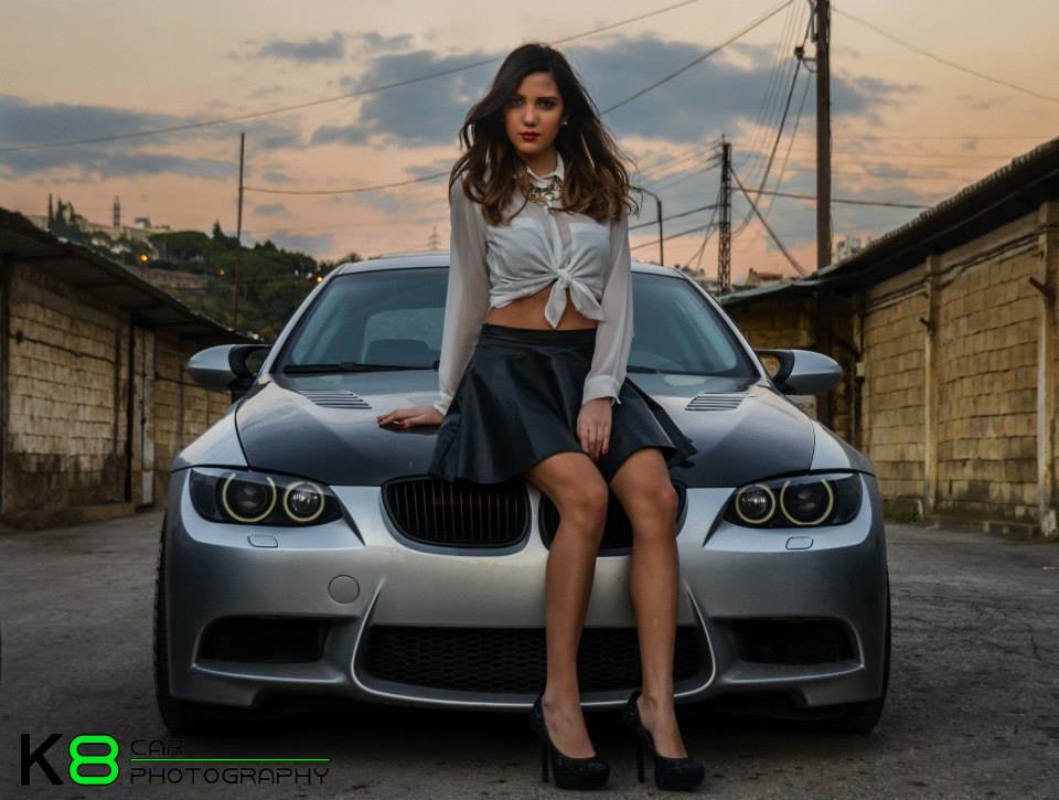 Cars and Girls: Krystelle Drouby Dazzles a BMW and STI Duo