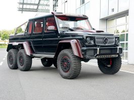 Brabus B63S 700 6x6 with Red Carbon Accents