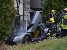 Lamborghini Murcielago Crashes on Canadian Highway