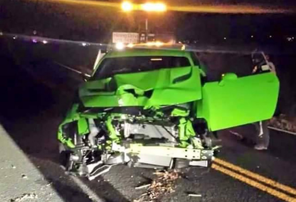 Dodge Challenger SRT Hellcat Crashes in Colorado