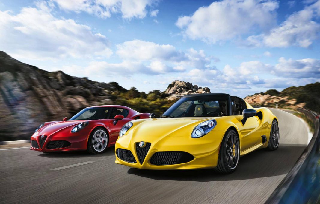 Alfa Romeo 4C Spider Priced from £59,500 in the UK