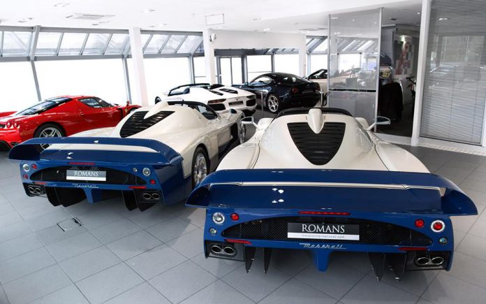 Maserati MC12 with Only 533 Miles For Sale at Romans International