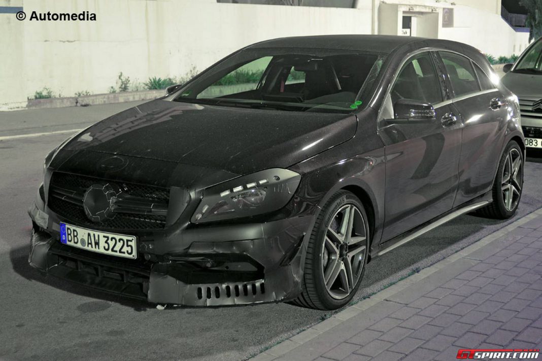 First Spy Shots of the Mercedes-Benz A45 AMG Facelift
