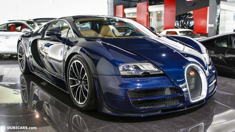 Unique Blue Carbon Bugatti Veyron Super Sport Sold in Dubai