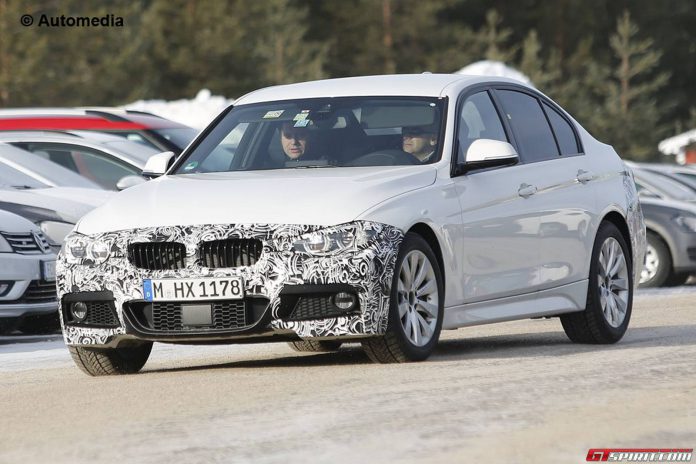 BMW 3-Series M-Sport Package Facelift Spy Shots