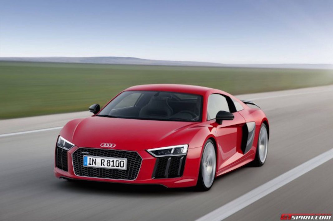Audi R8 Red Front View