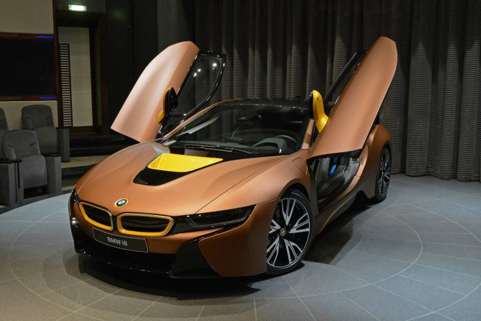 Brown BMW i8 For Sale in Abu Dhabi