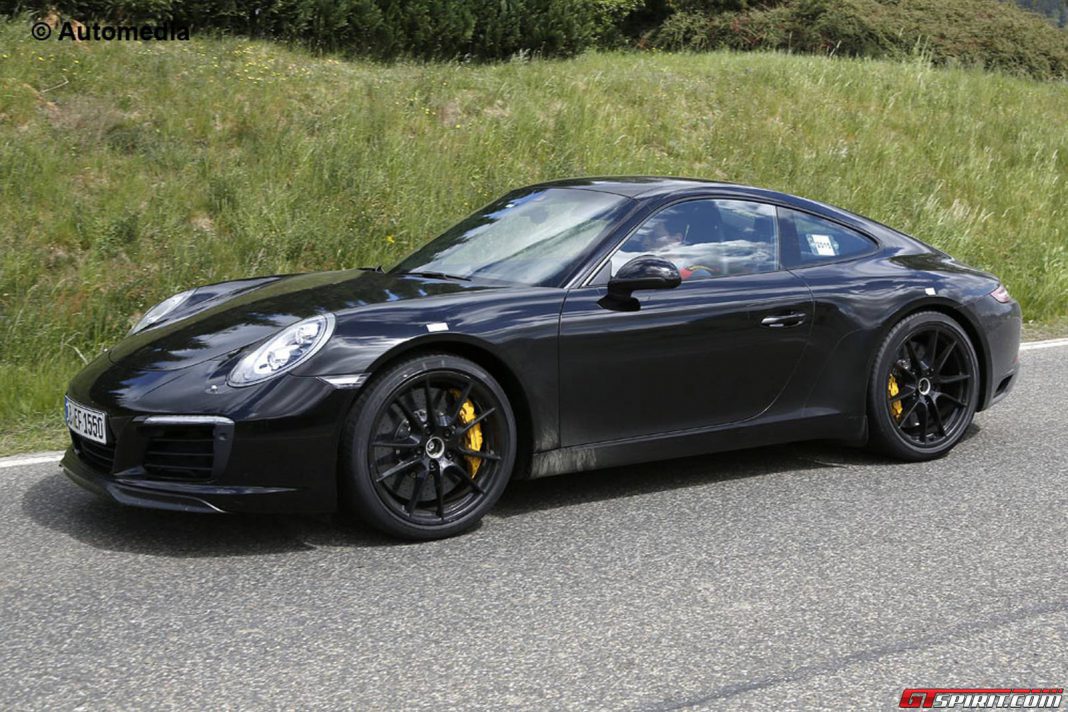 Porsche 911 Facelift Spy Shots Without Camo