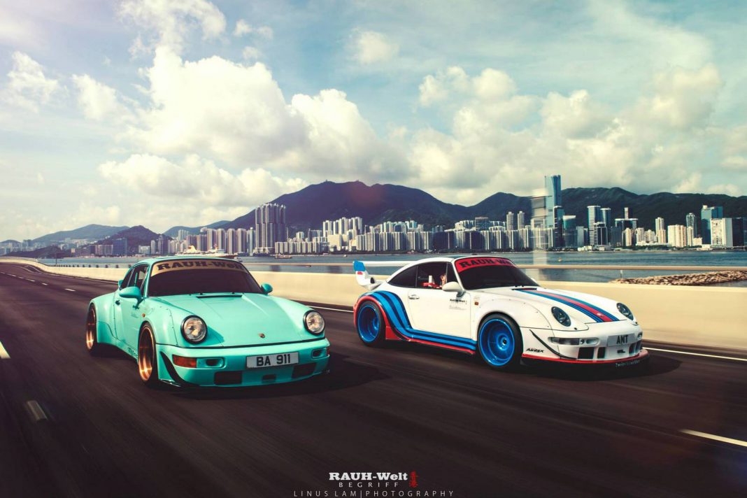 Photo of the Day: Double RWB Porsche 911 in Hong Kong