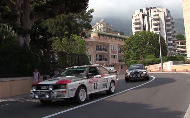 Seven Audi Quattros in Monaco