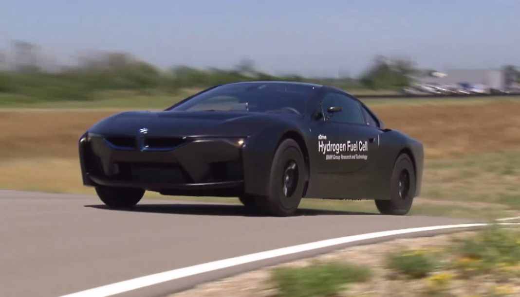 BMW i8 Hydrogen Fuel Cell prototype testing