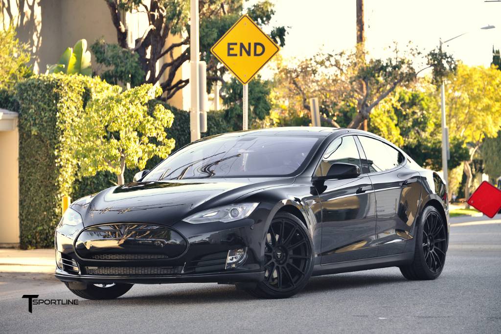 Black on Black Tesla Model S by T Sportline