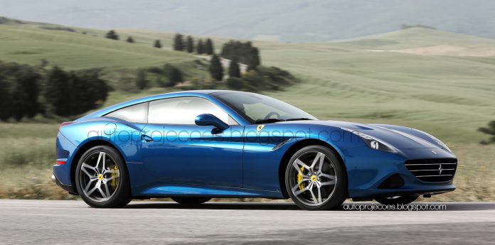 Ferrari California T rendered as a fastback