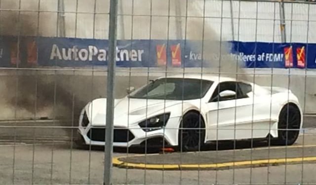 Zenvo ST1 on Fire in Copenhagen
