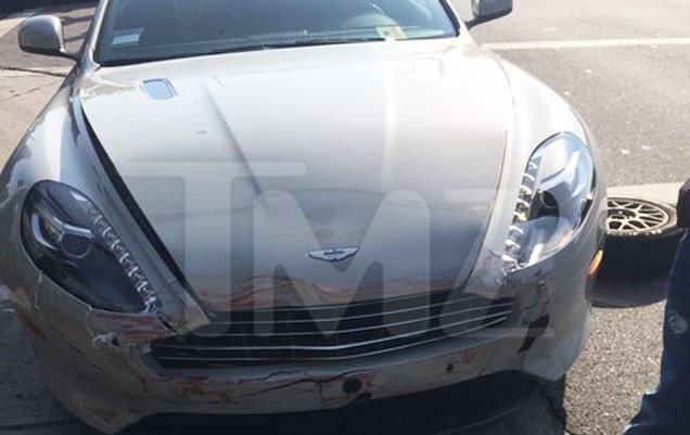 T-Pain crashes Aston Martin DB9 Volante