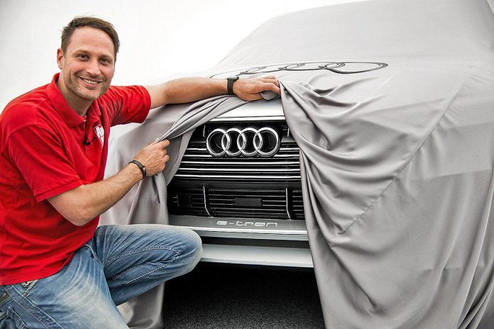 Audi e-tron Quattro Concept teased front