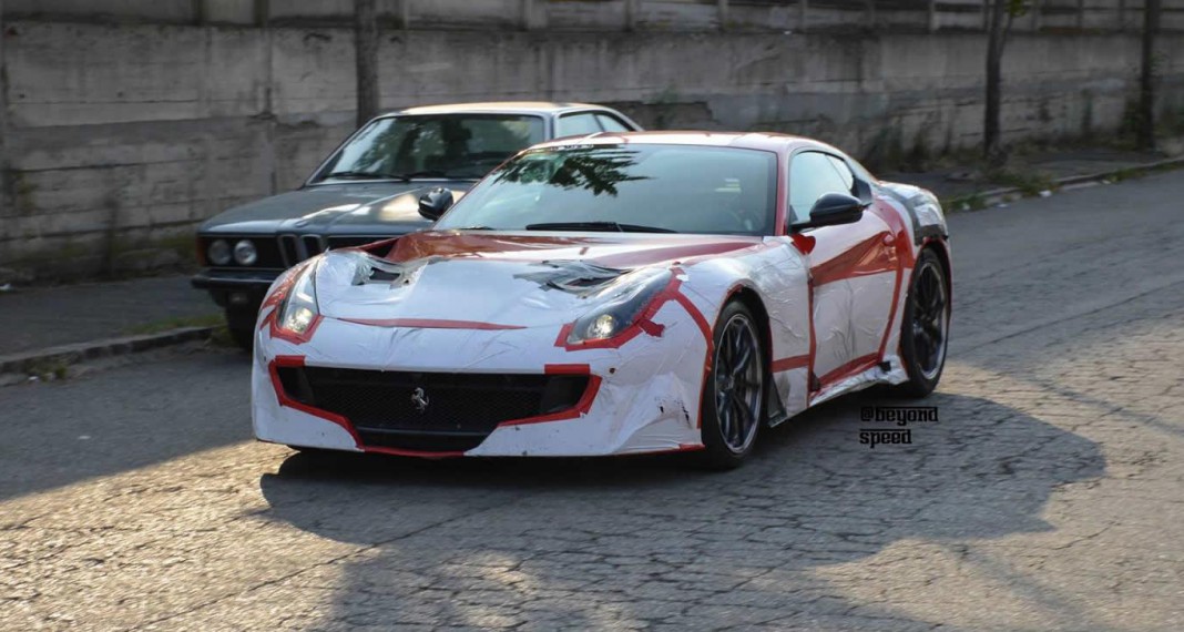 Ferrari F12 Versione Speciale spied front