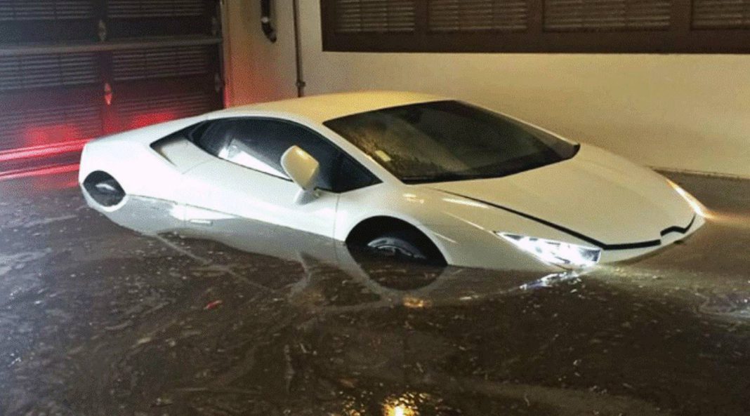 Flooded Lamborghini Huracan