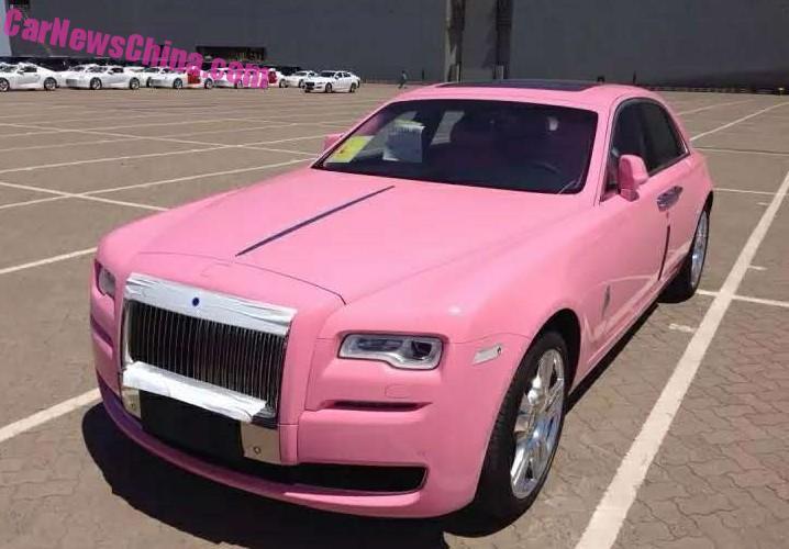 Pink Rolls-Royce Ghost delivered in China