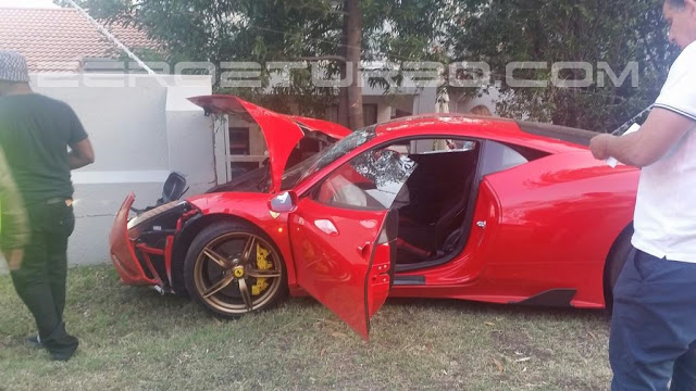Ferrari 458 Speciale Crashes In South Africa Gtspirit