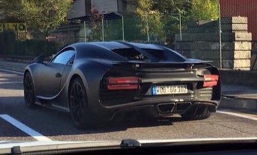 Bugatti Chiron spied testing