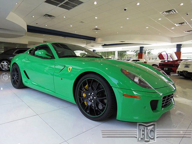 Green Ferrari 599 for sale