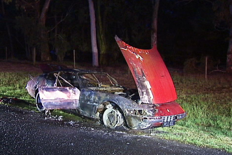 Ferrari Daytona Stolen and burnt in Australia