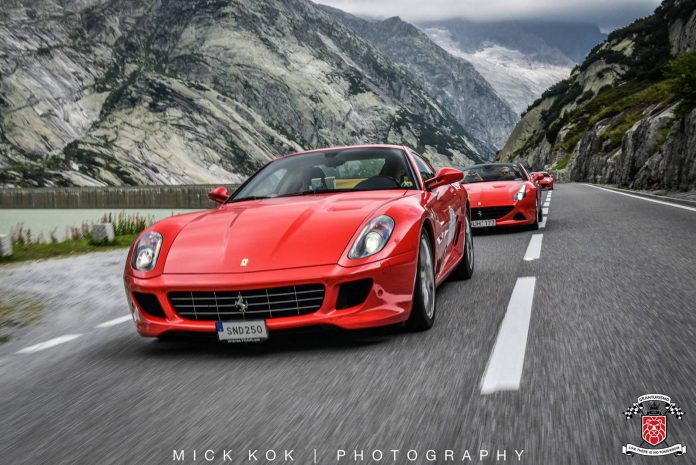 Ferrari convoy Gran Turismo Europa 2015