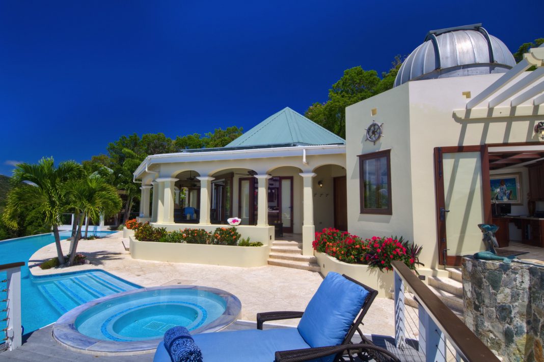 Virgin Islands mansion front