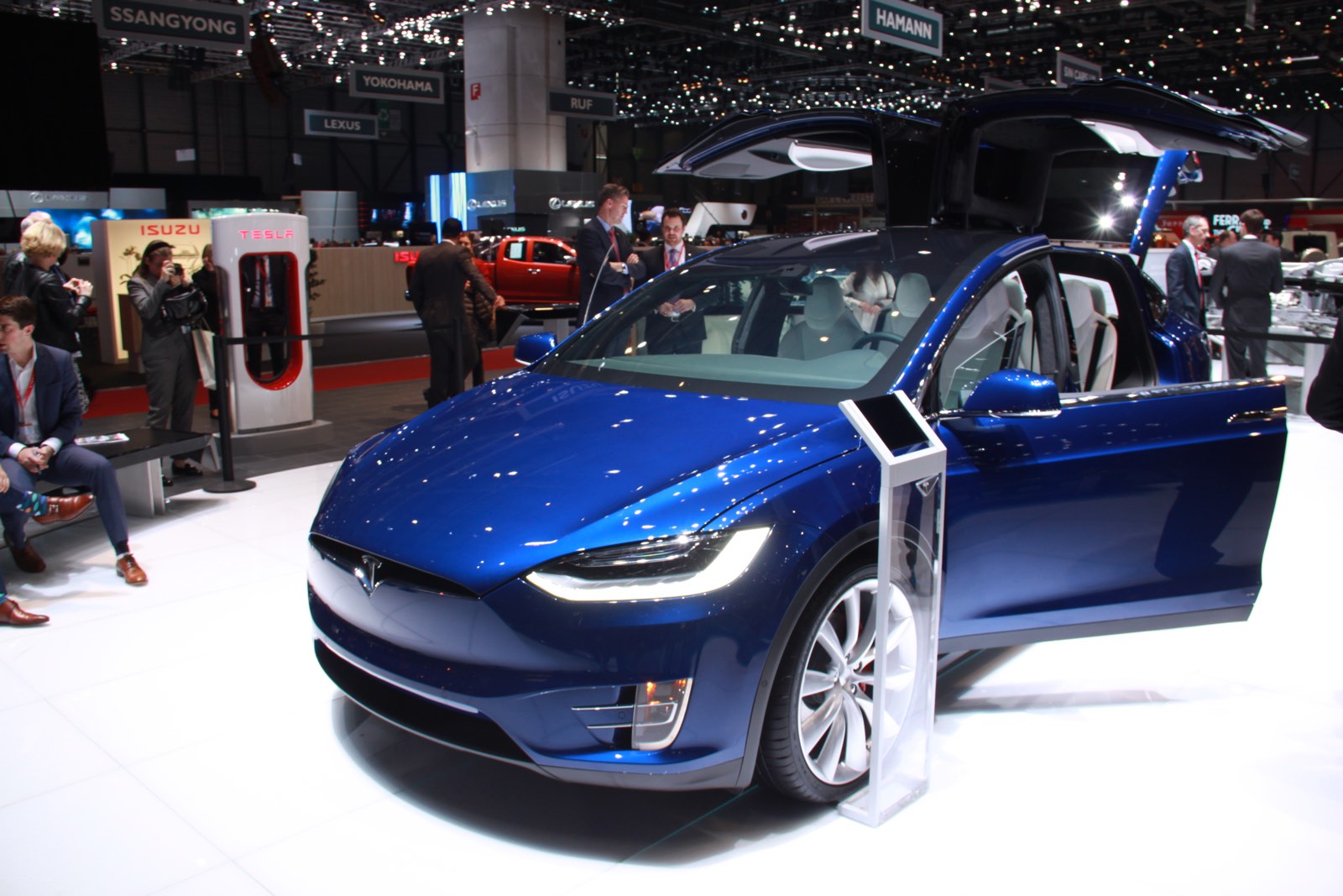 Tesla Model X at Geneva Motor Show 2016