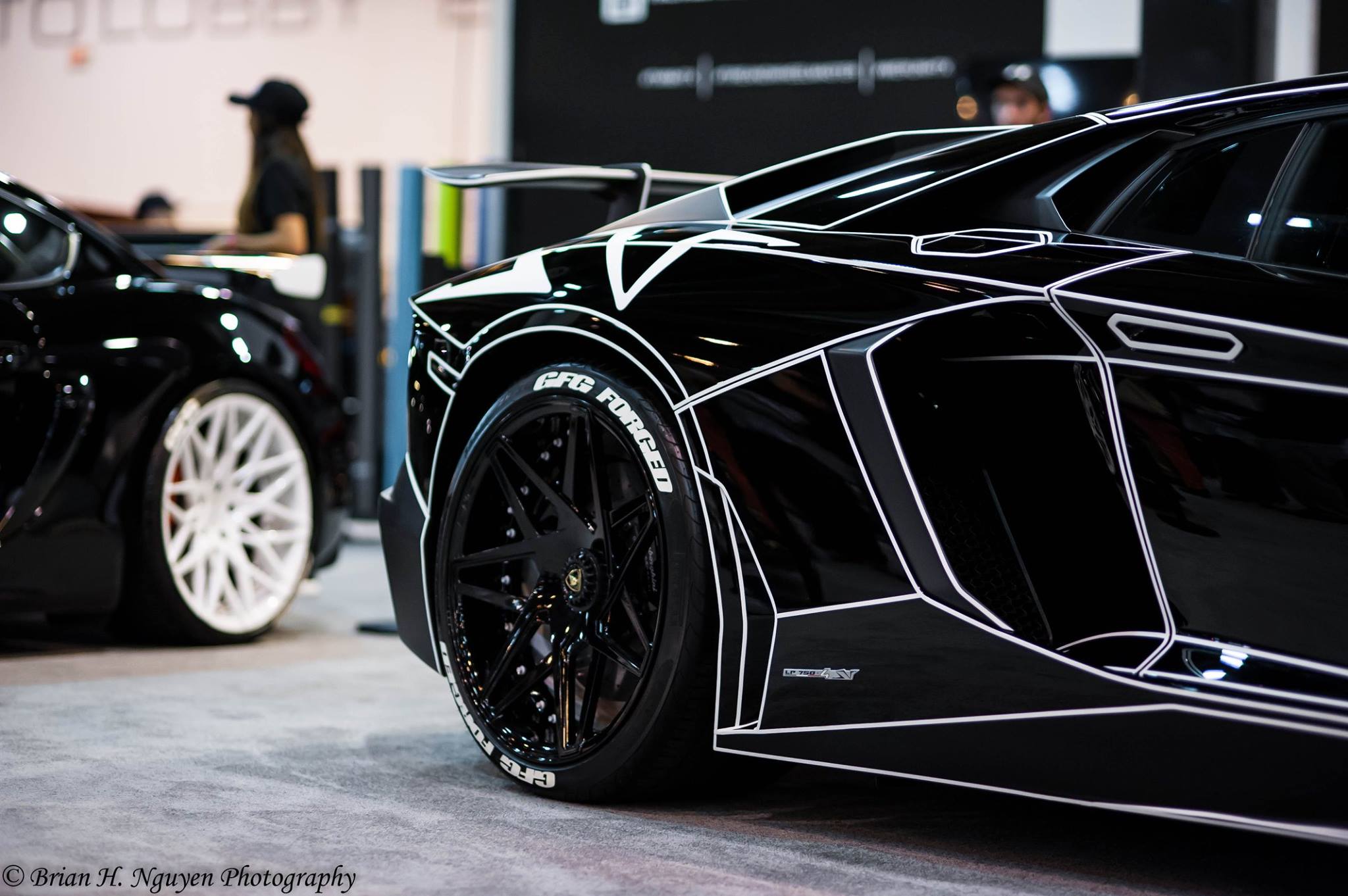 Black Tron Lamborghini Aventador by Giovanna Wheels - GTspirit