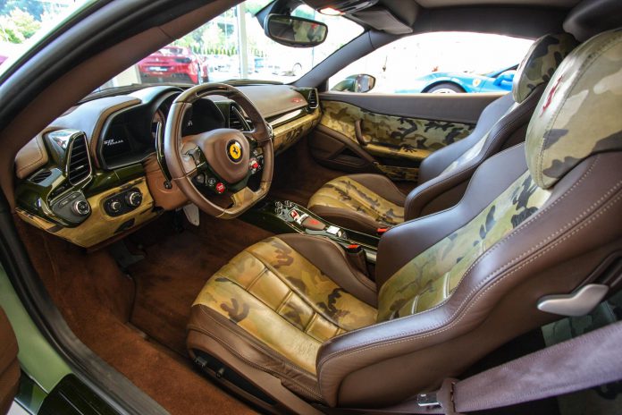 Camo Ferrari 458 Italia Sells for $1.1 Million at AIDS Auction - GTspirit