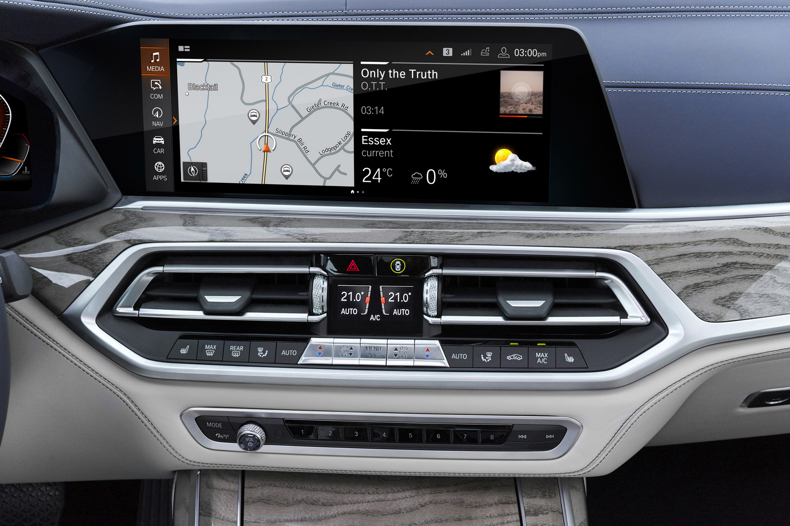 2019 BMW X7 Interface Screen