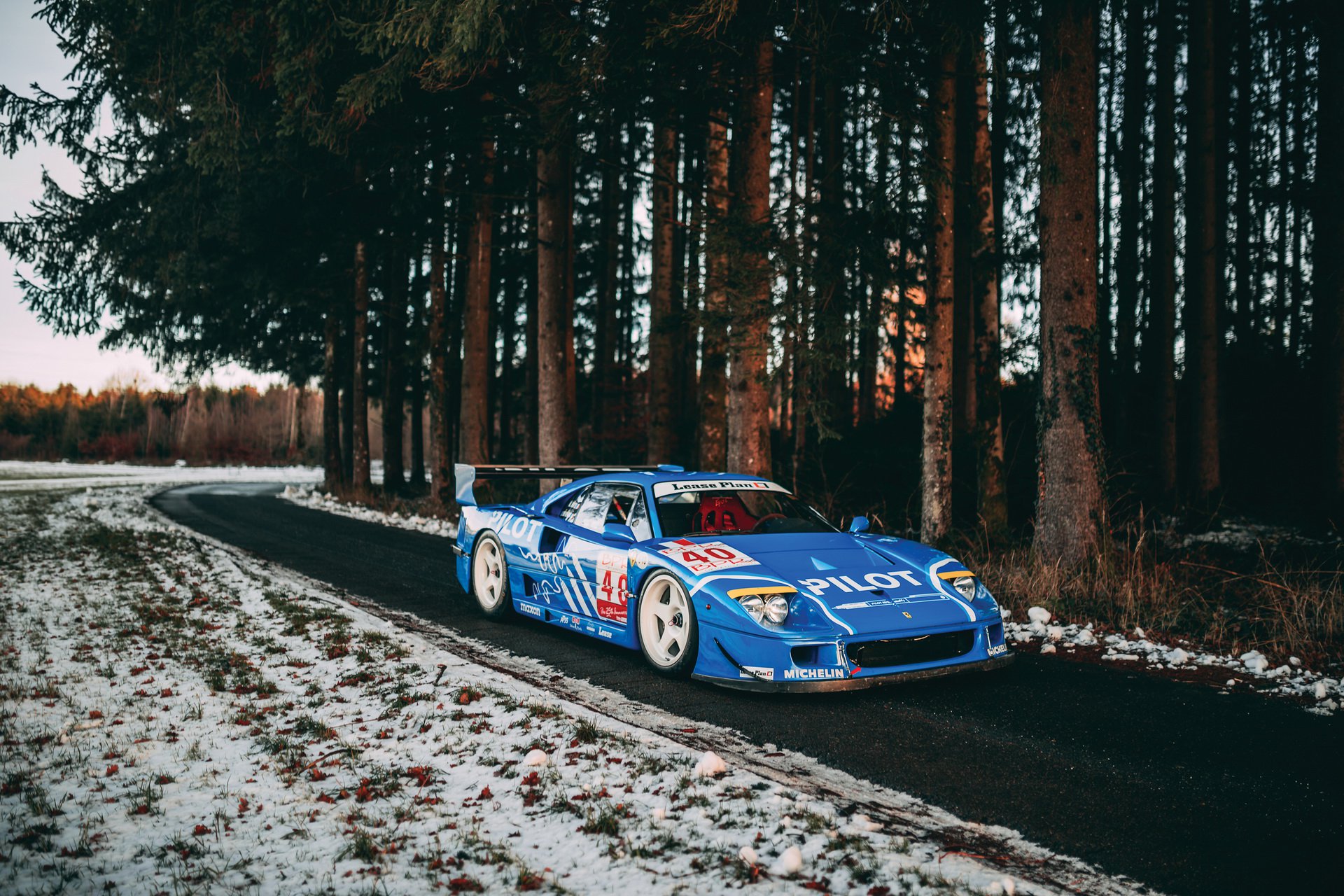 French Racing Blue Ferrari F40 LM