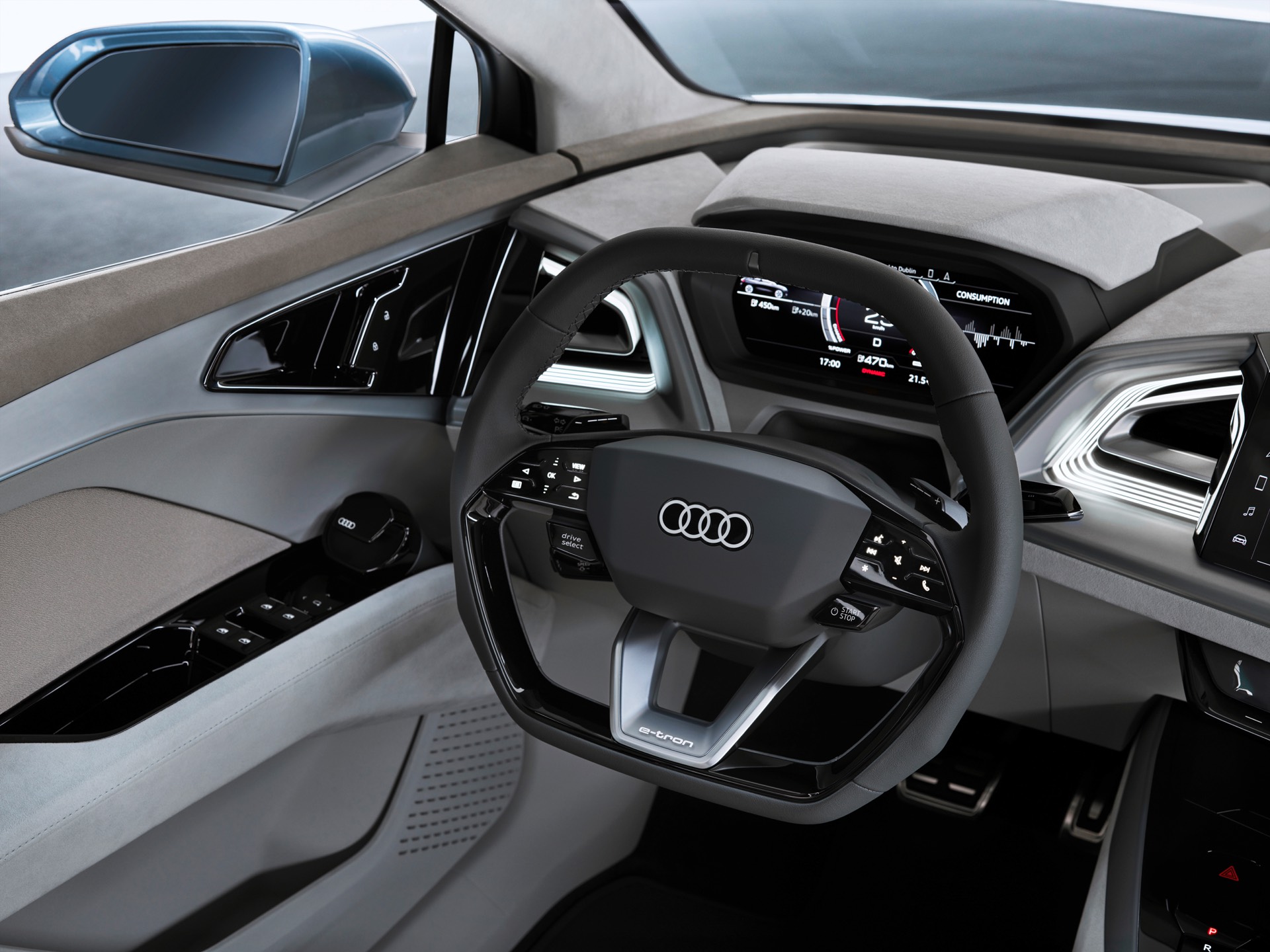 Audi Q4 e-tron Concept Steering Wheel