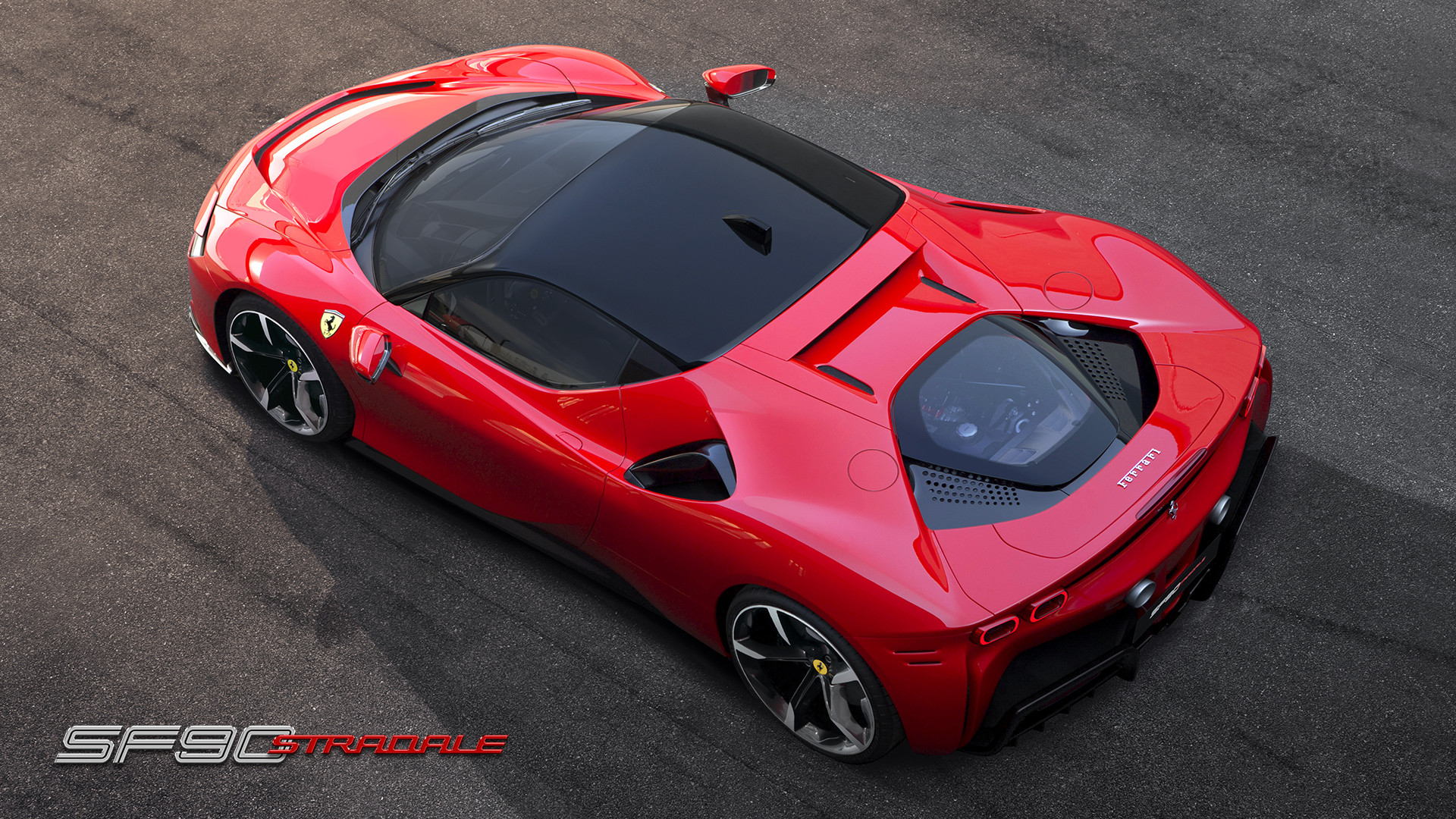 2020 Ferrari SF90 Stradale roof view