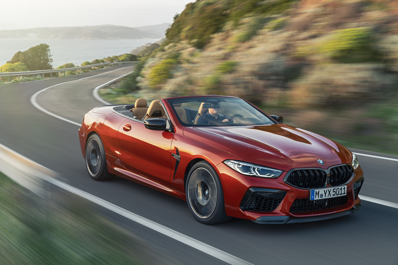 BMW M8 Competition Convertible Top Down
