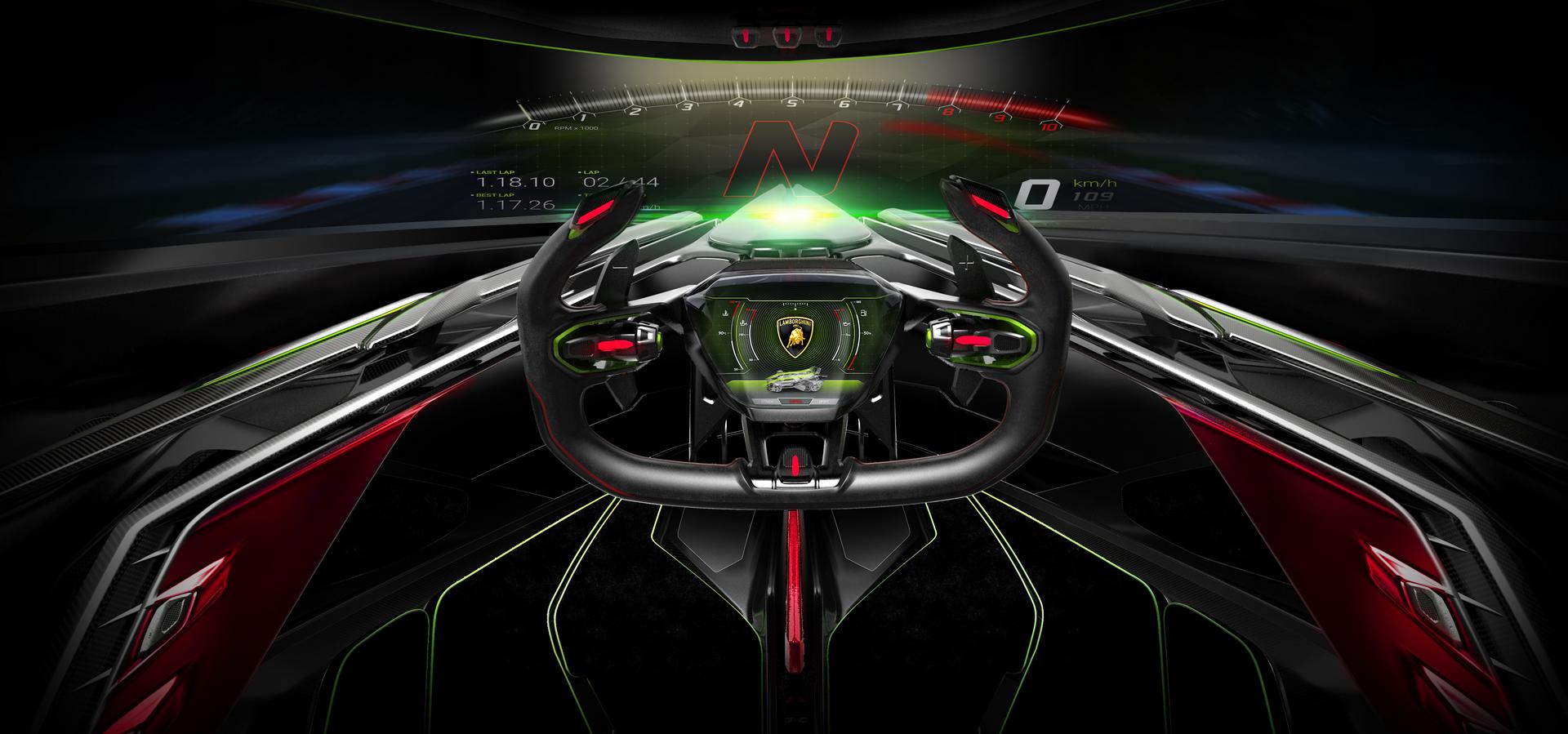 Lamborghini Lambo V12 Vision GT Steering Wheel
