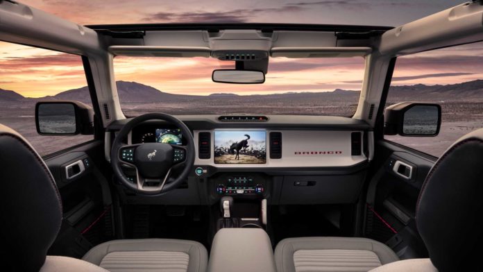 2021 Ford Bronco 4 door interior