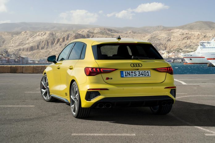 Yellow Audi S3 2021