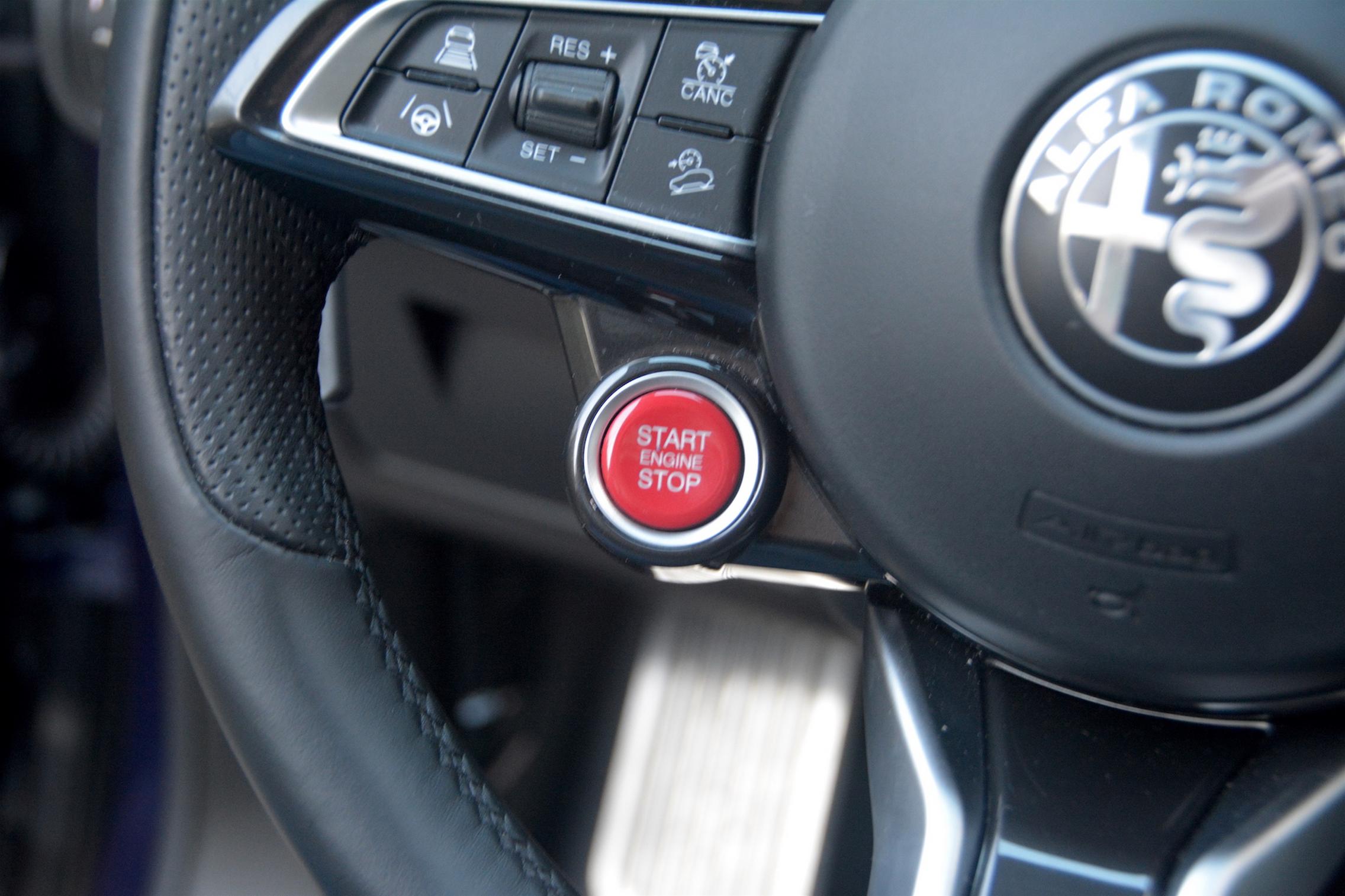 Alfa Romeo Stelvio QV Start Button