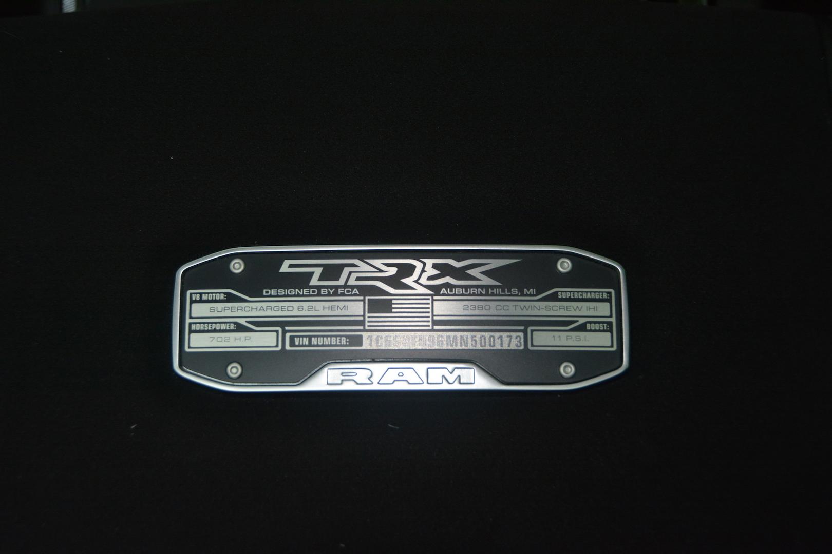 2021 Ram 1500 TRX Badge