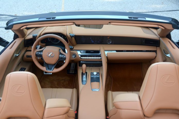 Lexus LC 500 Convertible interior