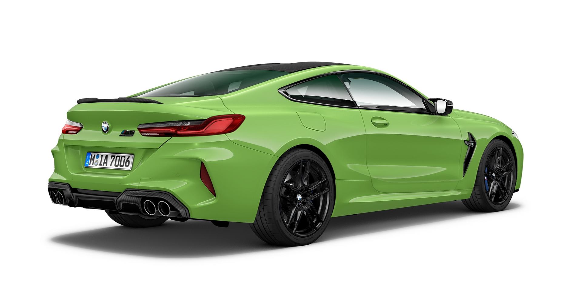 Signal Green BMW M8 Coupe CP rear