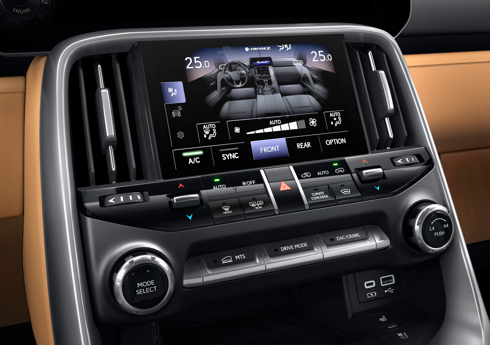Lexus LX600 screens