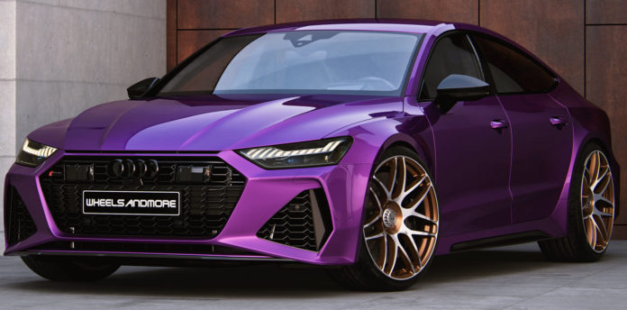 Purple Audi RS7