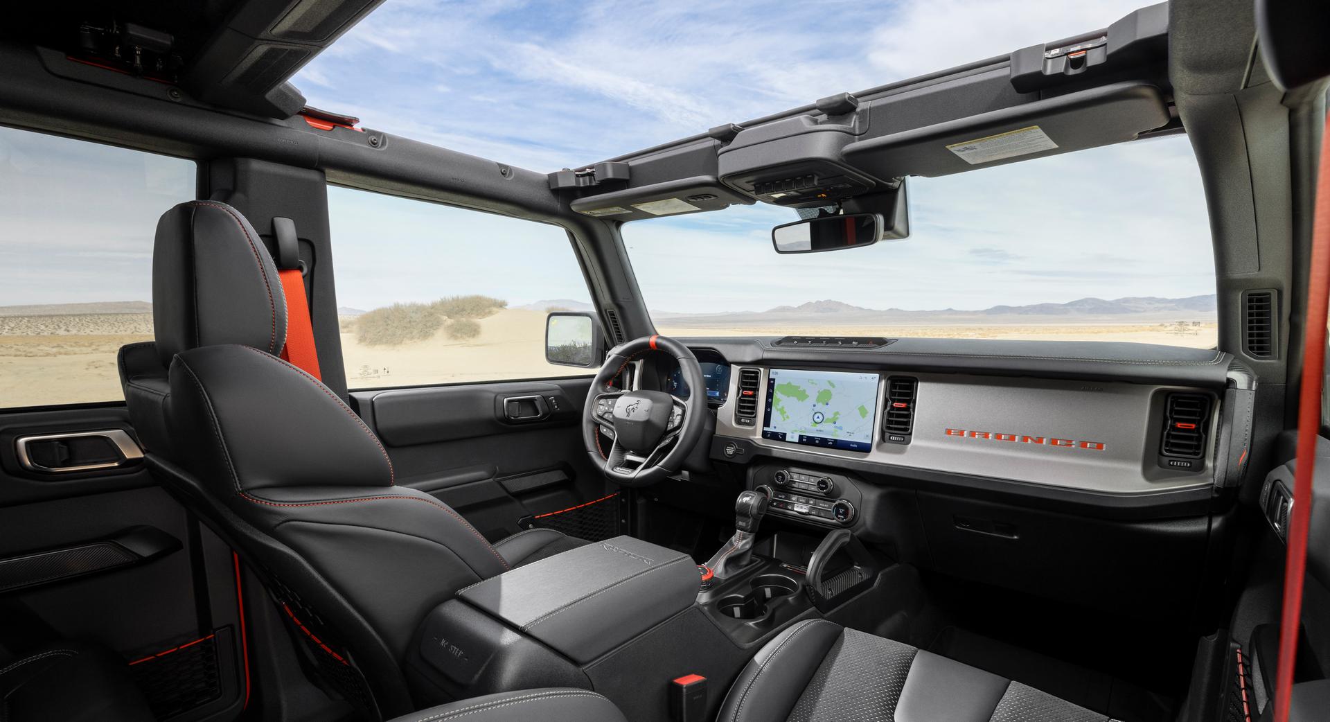 2022 Ford Bronco Raptor interior