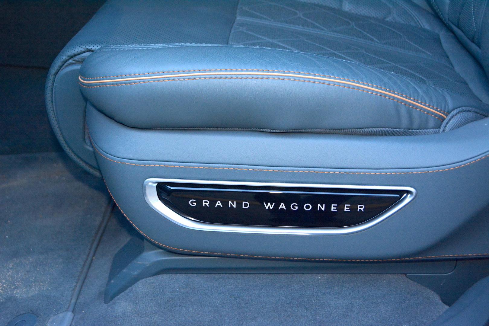 Jeep Grand Wagoneer Series III seat badge